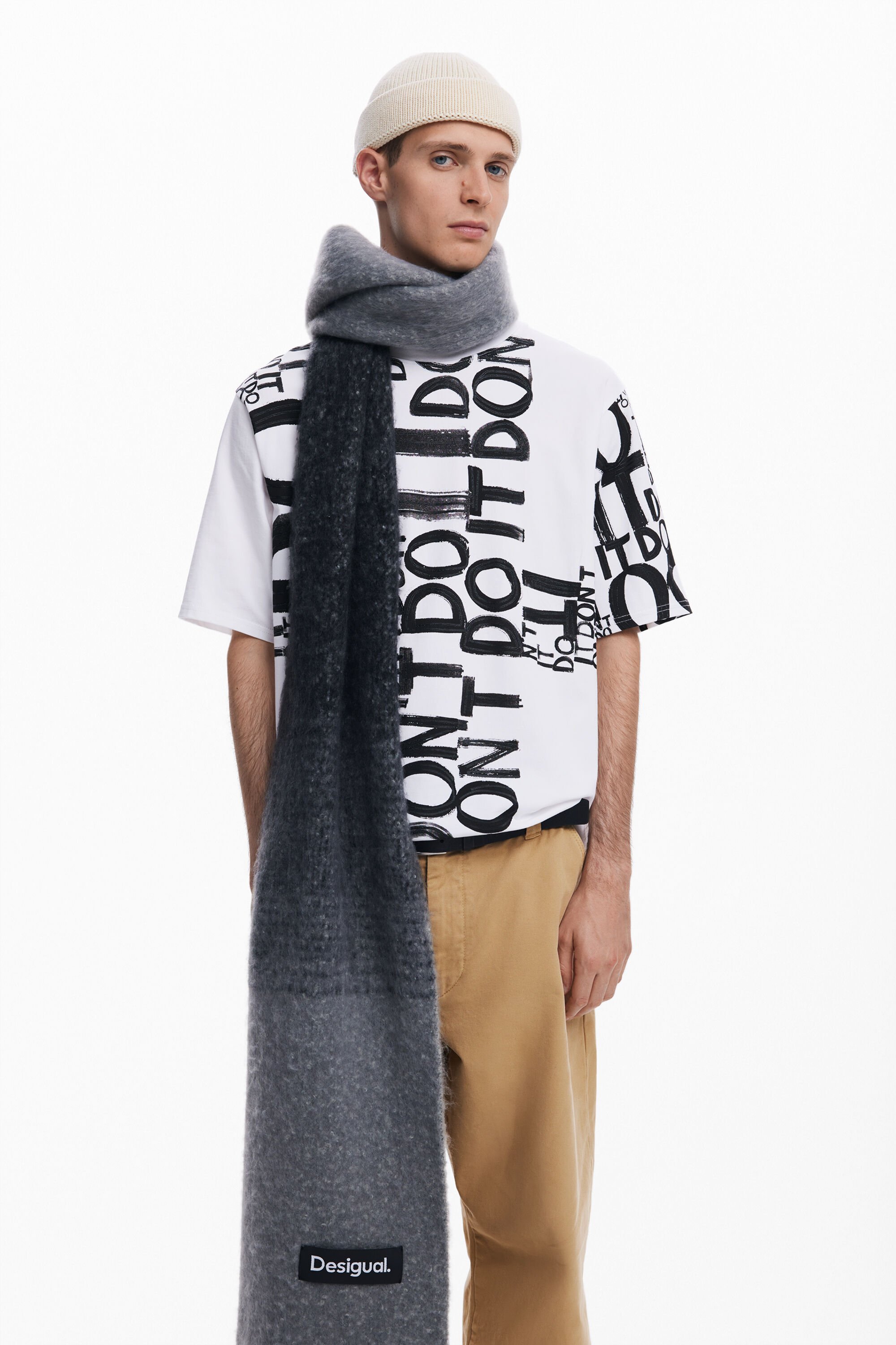 Camiseta estampado palabra hombre Desigual