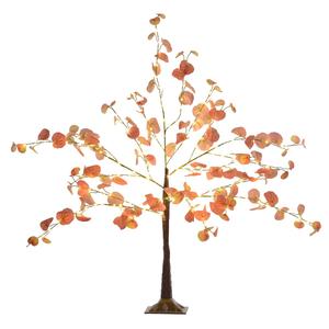 Homcom Árbol de Navidad Eucalipto Otoñal 120 cm con 175 Luces LED