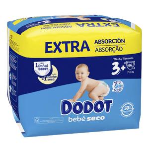 Dodot Pañales Bebé Seco T3 (7-11 Kg) 66 unidades