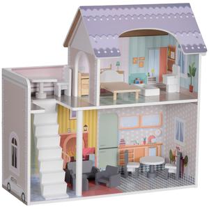 Casita de muñecas con muebles Casita de muñecas con muebles