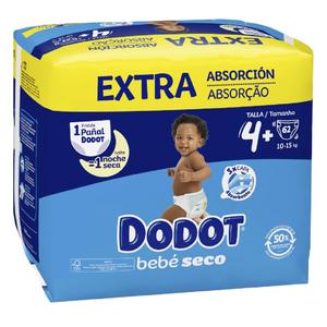 Dodot Pañales Bebé Seco T4 (10-15 Kg) 62 Unidades Dodot Pañales Bebé Seco T4 (10-15 Kg) 62 Unidades