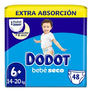 Dodot Pañales Bebé Seco Extra Absorción T6 48 un. Dodot Pañales Bebé Seco Extra Absorción T6 48 un.