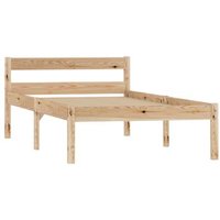 Estructura de Cama de Madera Maciza de Pino 100x200 cm