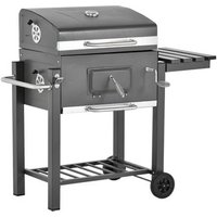 Barbacoa de Carbón Outsunny 115x56x108 Cm