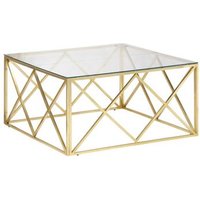 Mesa De Centro Dorada