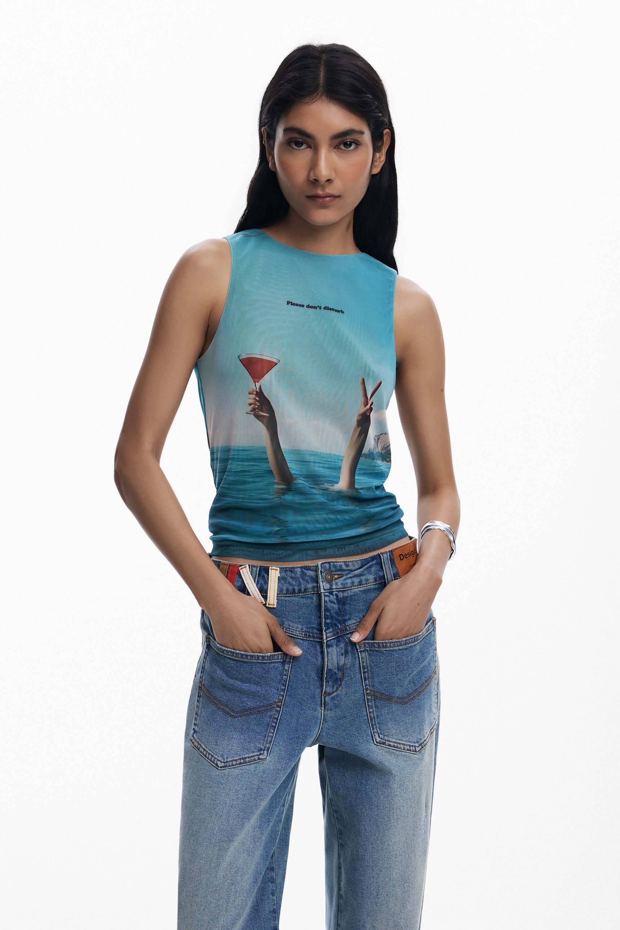 Camiseta Nadadora Mar Fe Hombre