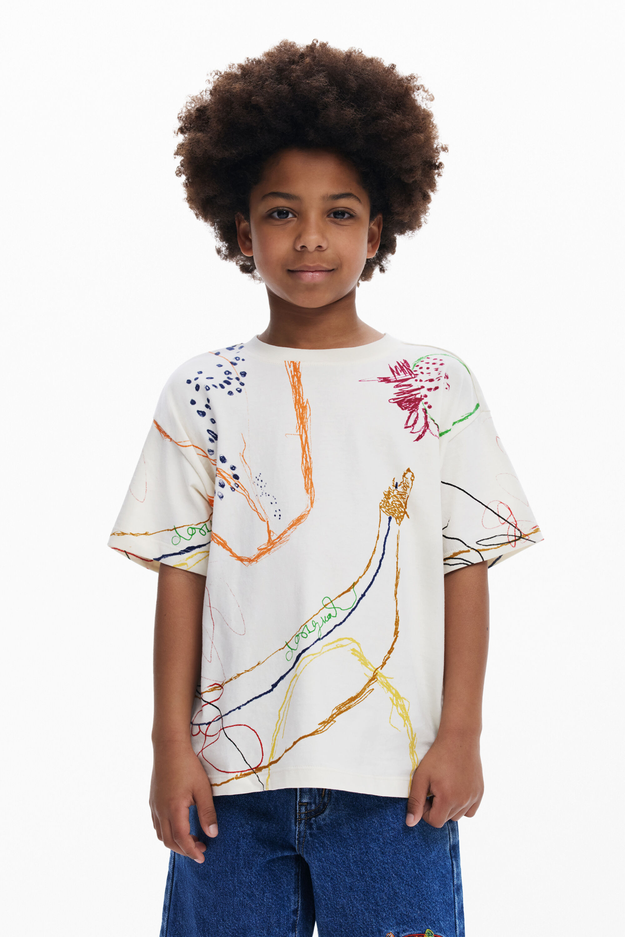 Camiseta de hombre Desigual con estampados