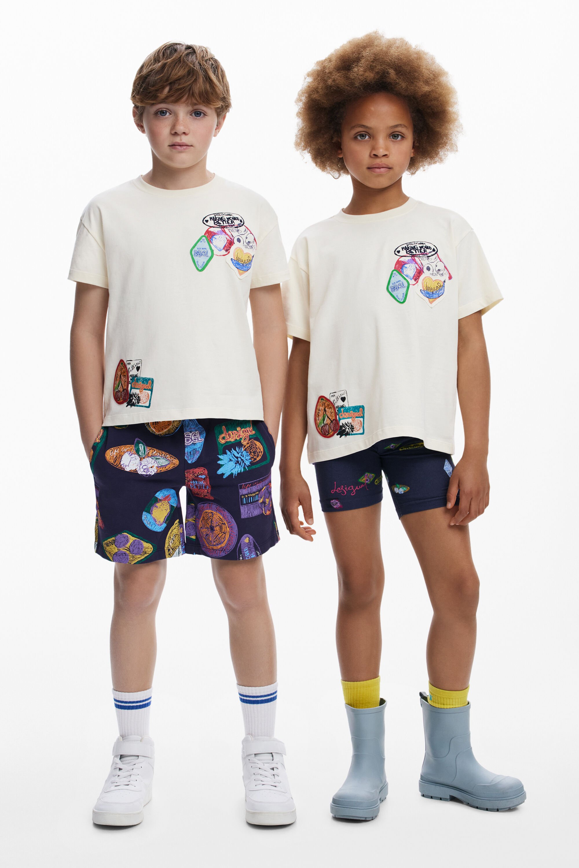 Camiseta parches bordados hombre Desigual