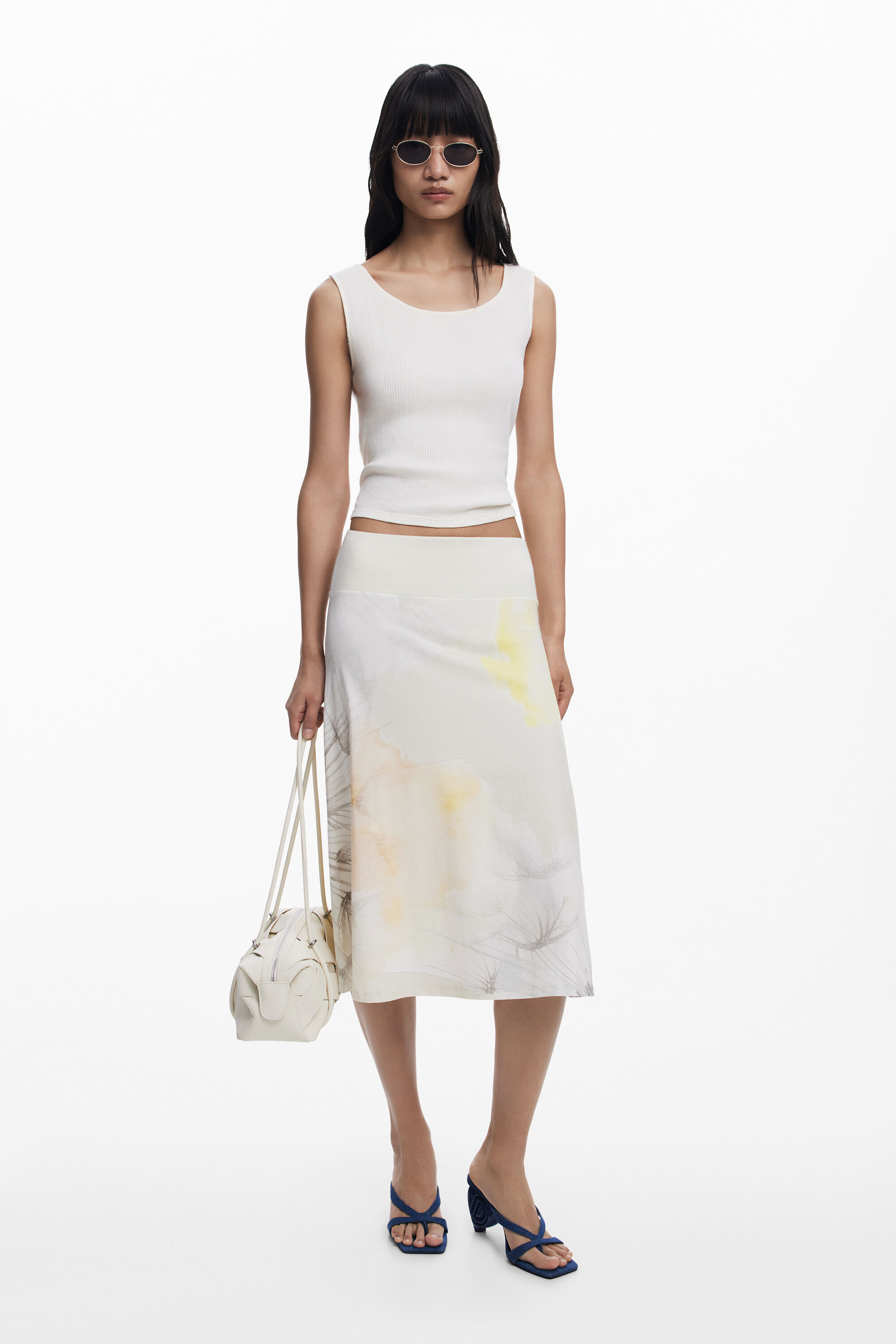 Falda midi Desigual