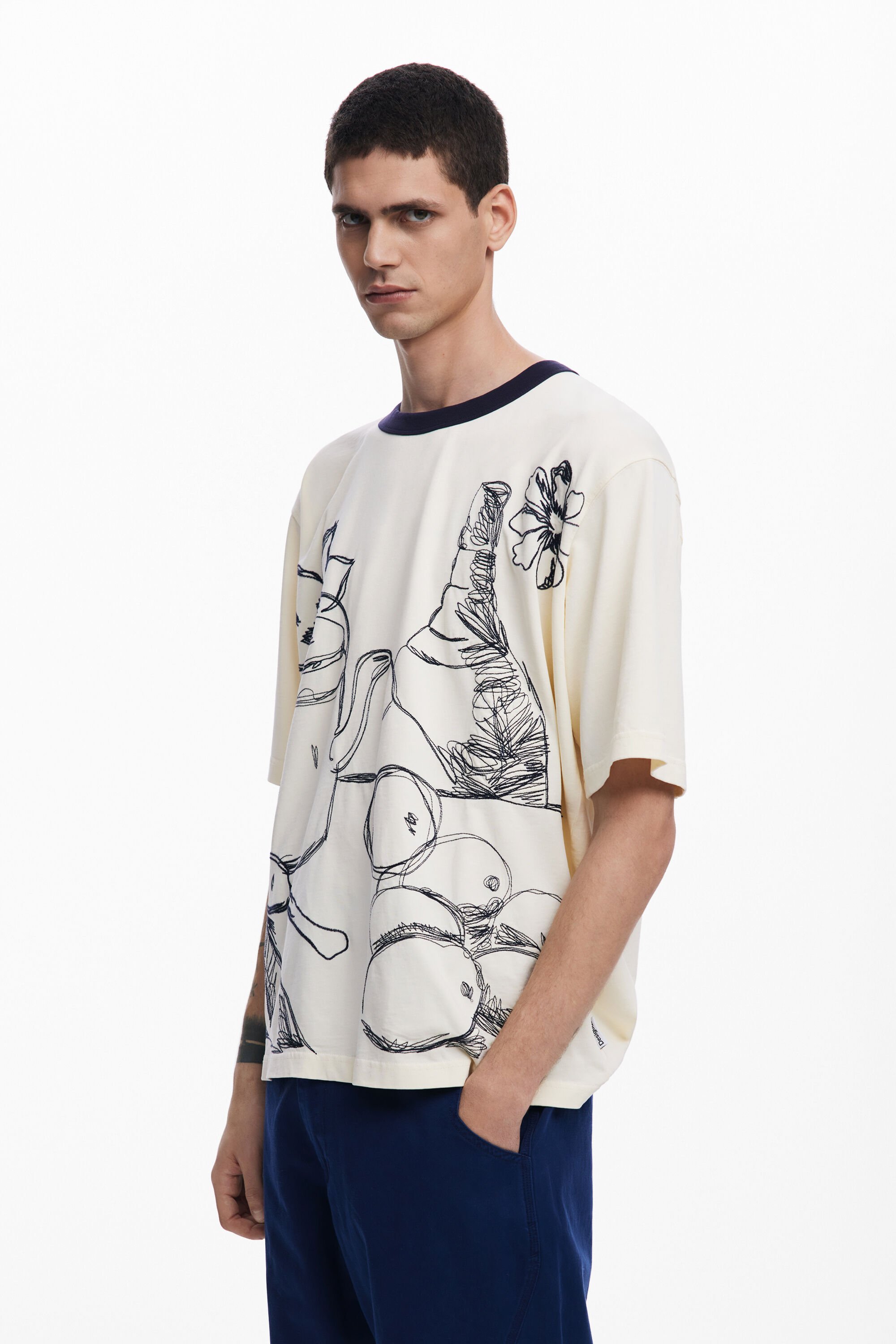 Desigual Camiseta Manga Corta Bodegón Hombre