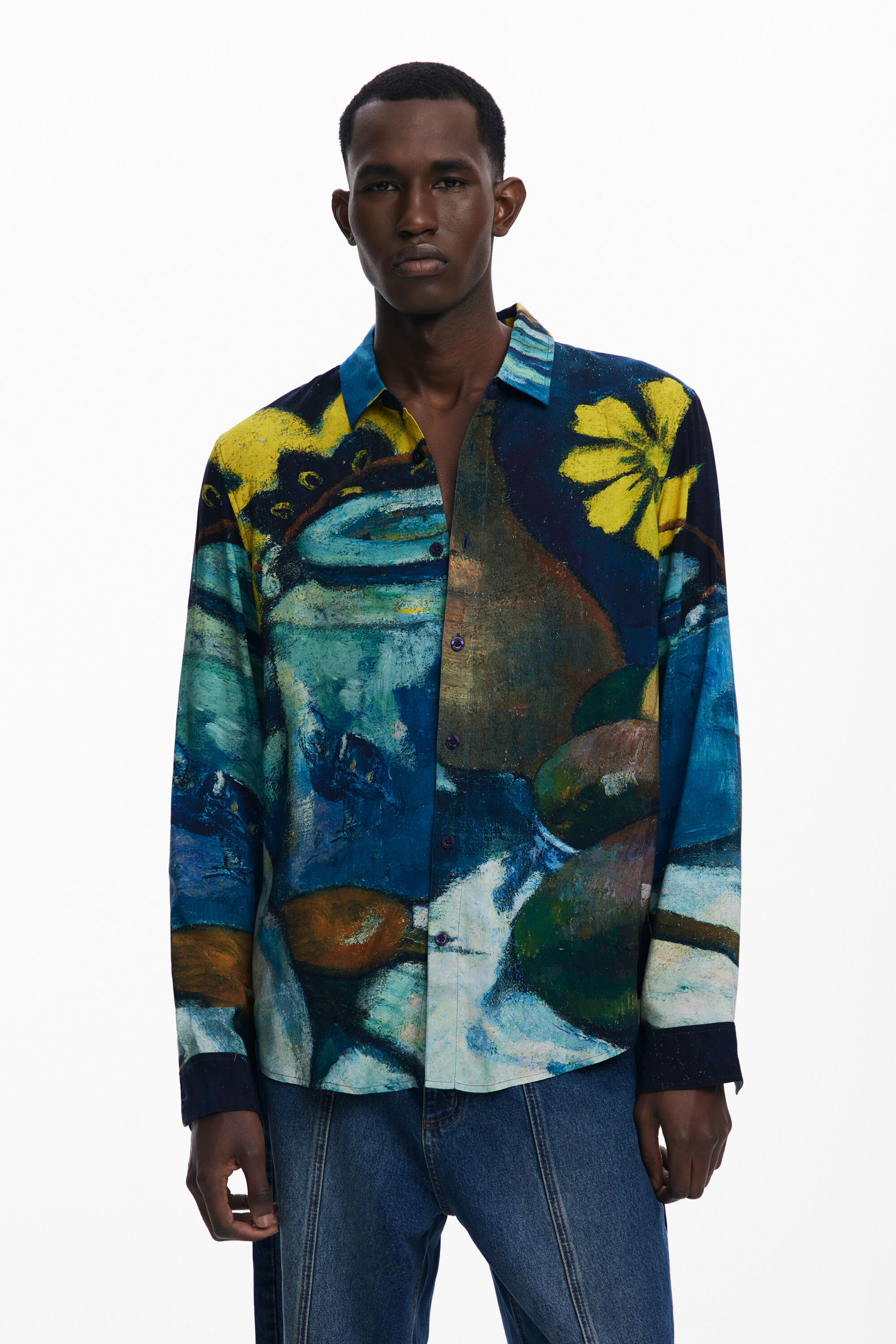 Camisa manga larga bodegón hombre Desigual