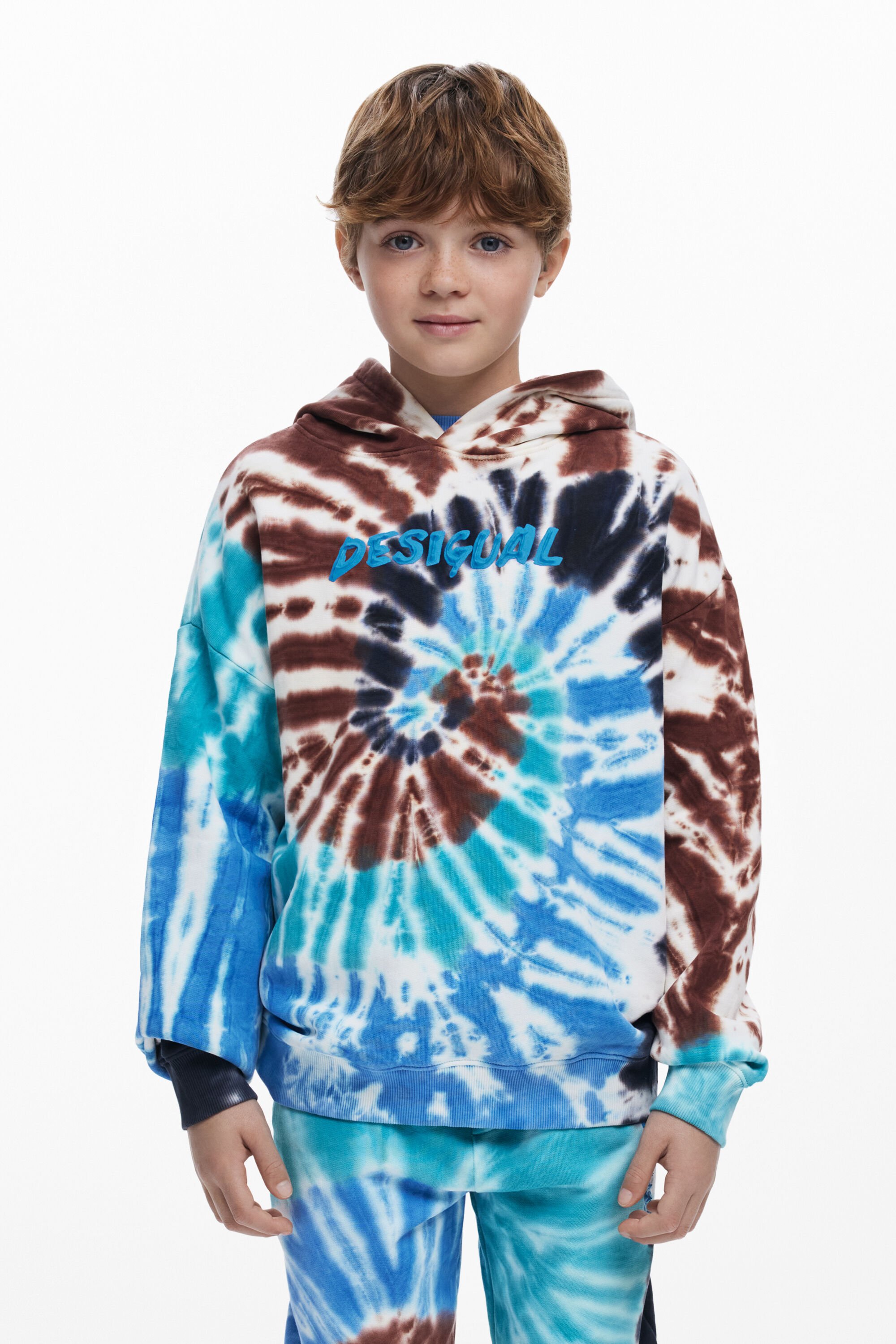 Sudadera Tie-Dye logo hombre Desigual