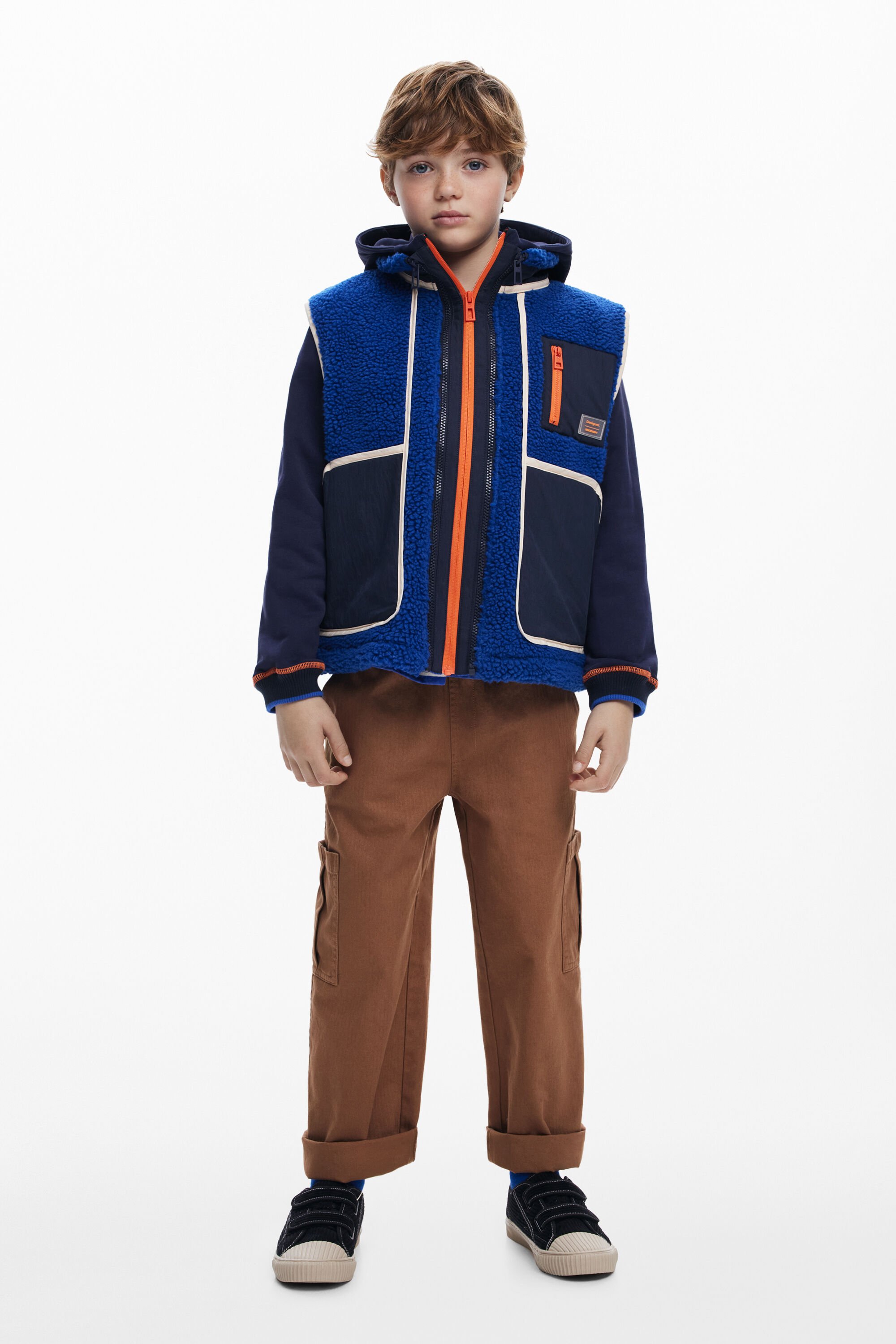 Chaqueta Desmontable Borreguito Hombre Desigual