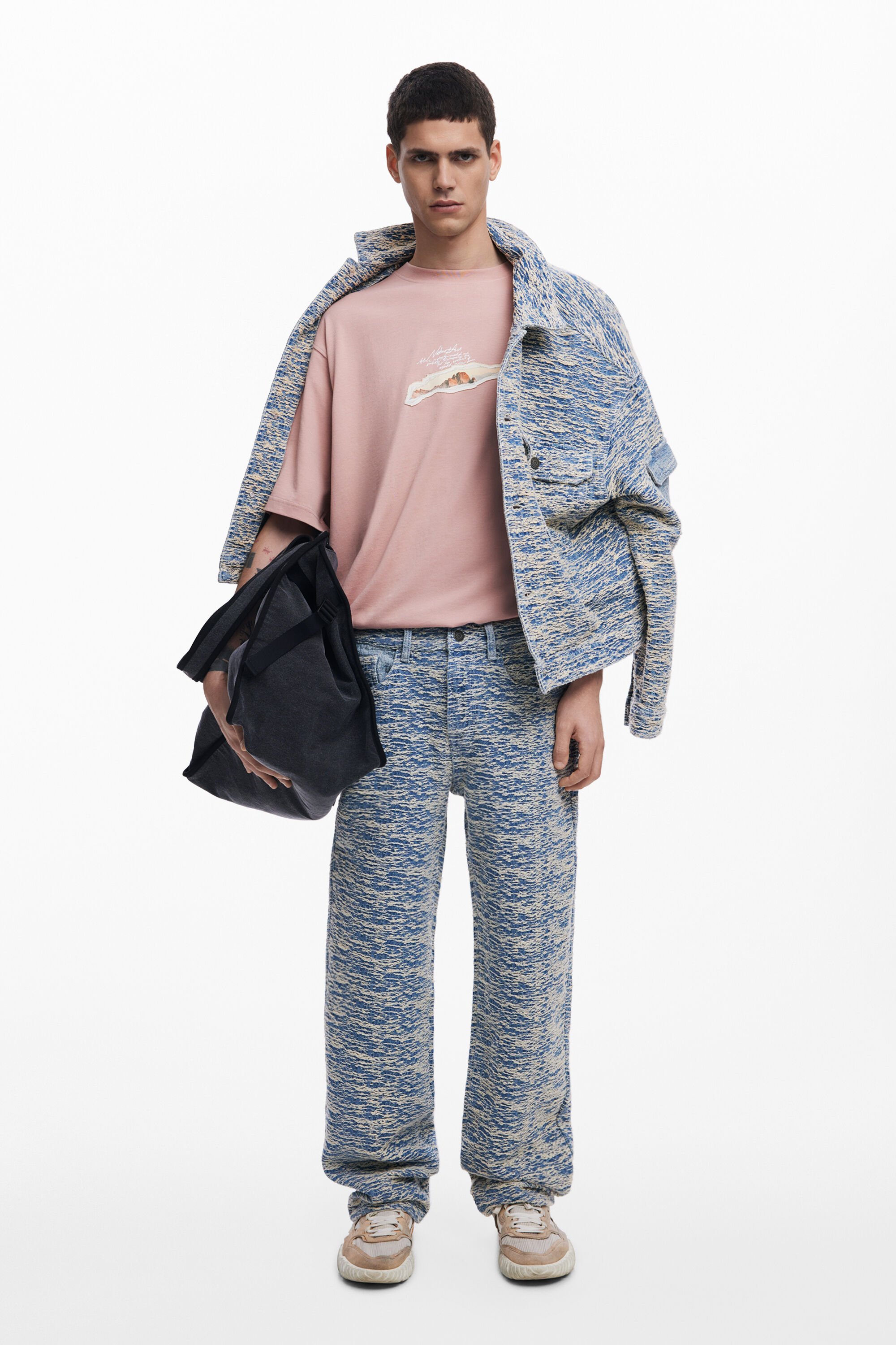 Pantalón vaquero jaspeado hombre Desigual