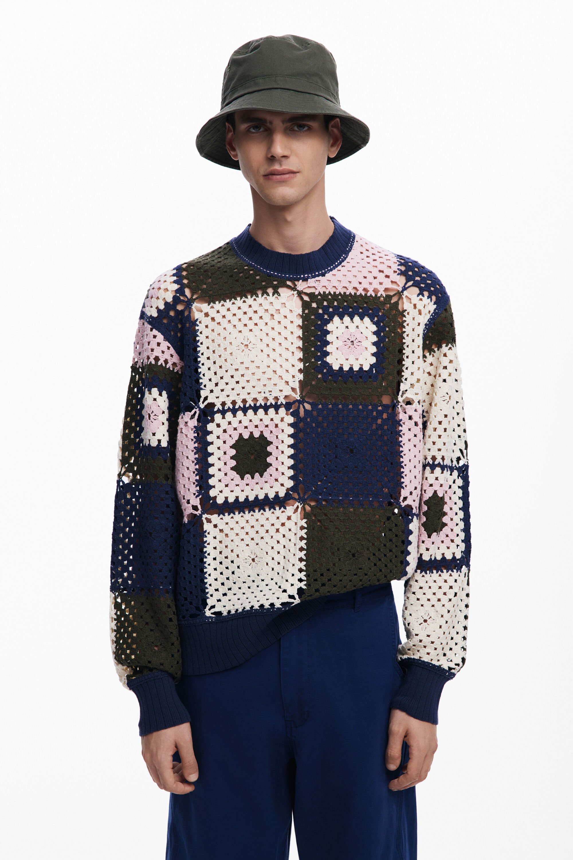 Sudadera "Crochet Patch" para Hombre de Desigual