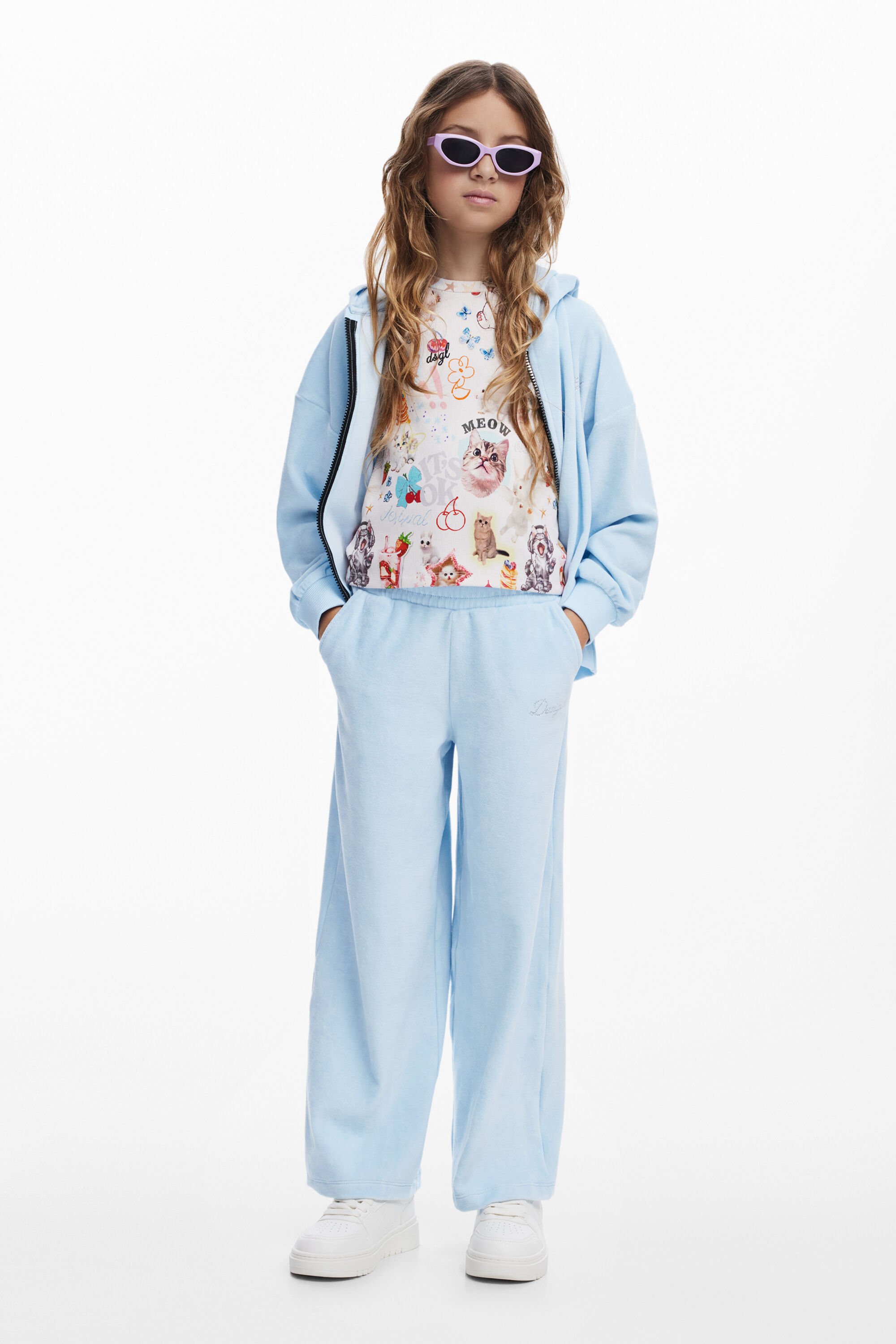 Pantalón felpa strass fehombre Desigual