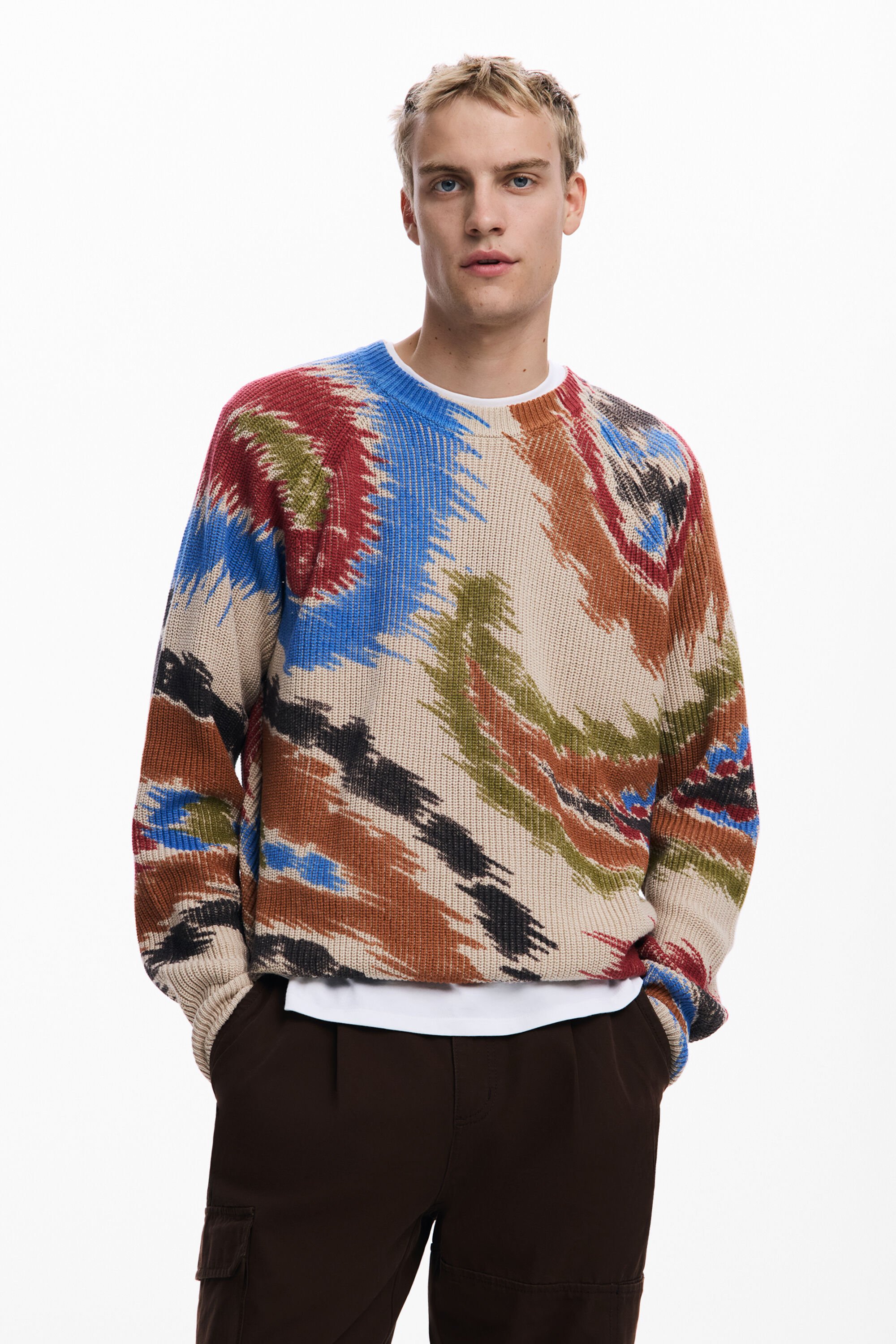 Jersey Desigual Hombre Abstracto Paisley