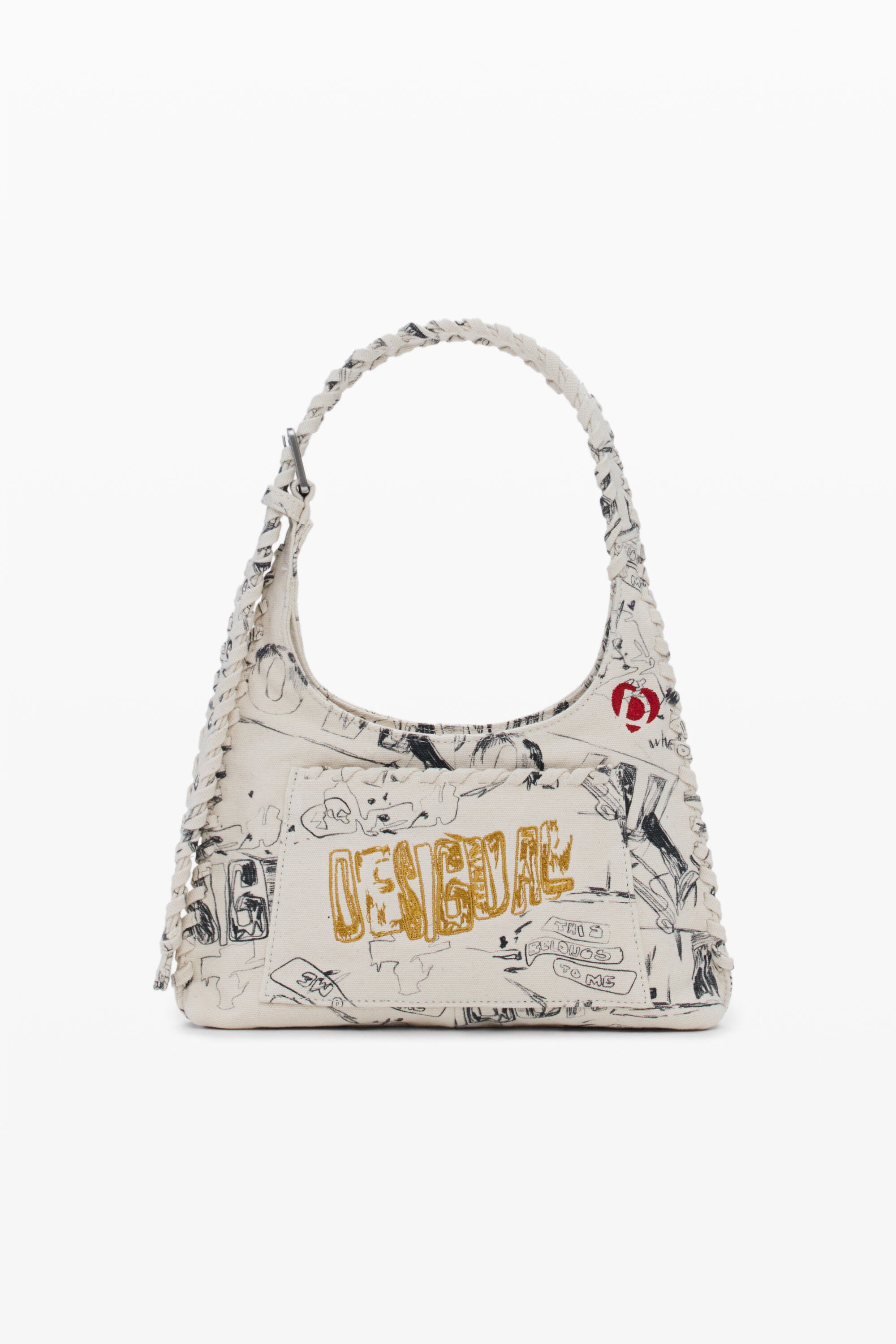 Bolso Mediano Desigual Lettering