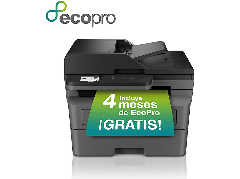 Impresora Multifunción Láser Brother MFCL2860DW Monocromo Doble Cara WiFi Fax