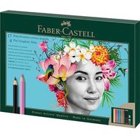 Faber-Castell Juego de Dibujo de 23 Piezas con Lápices de Colores y Lápices Pitt Graphite Matt