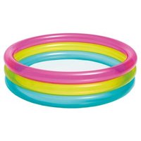 Piscina Hinchable Intex 3 Aros Transparente 86x86x25 Cm - 63 L