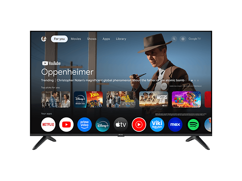 TV QLED 43" PEAQ PTV 43GQU-5025T UHD 4K Smart TV