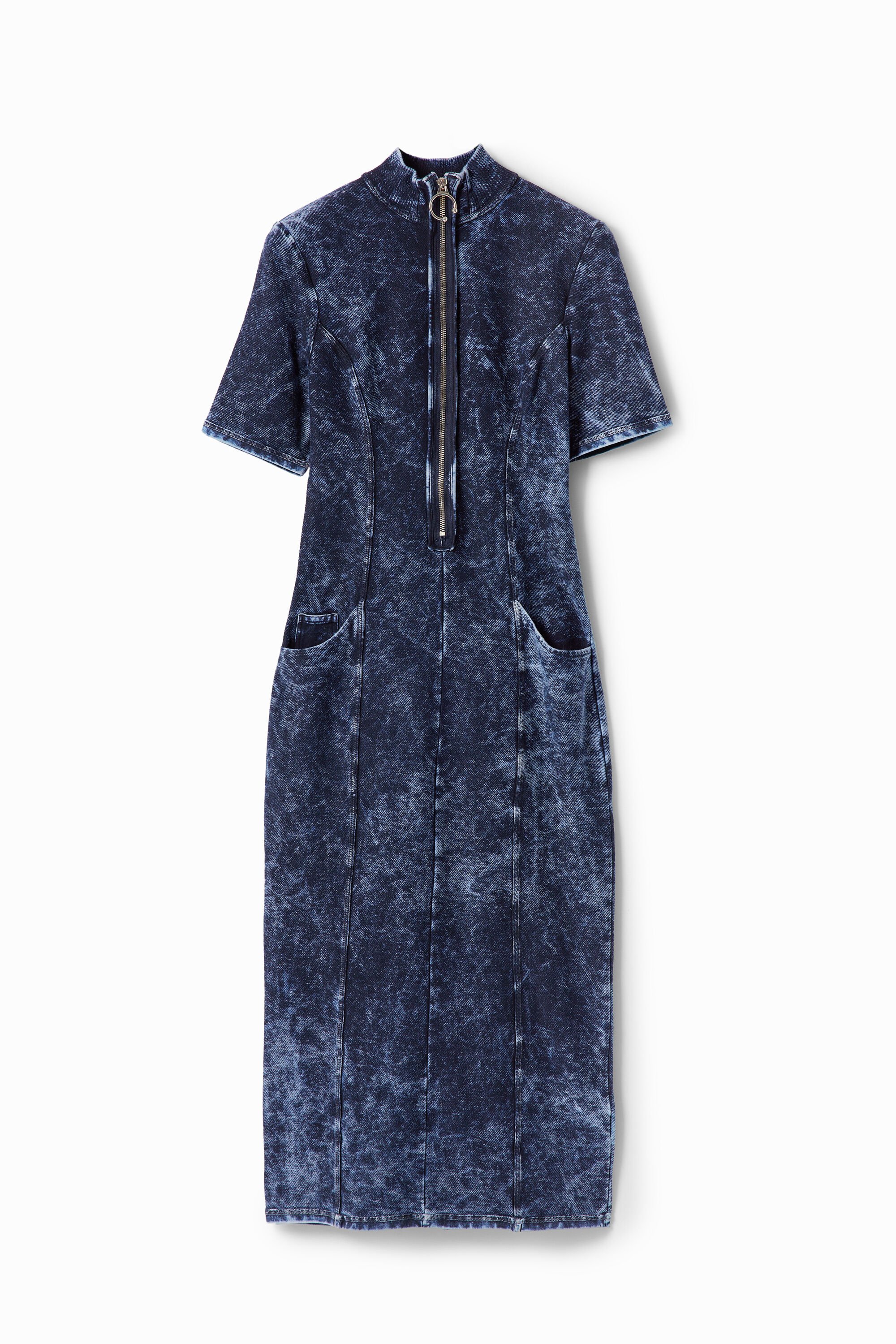Vestido midi Desigual con cremallera