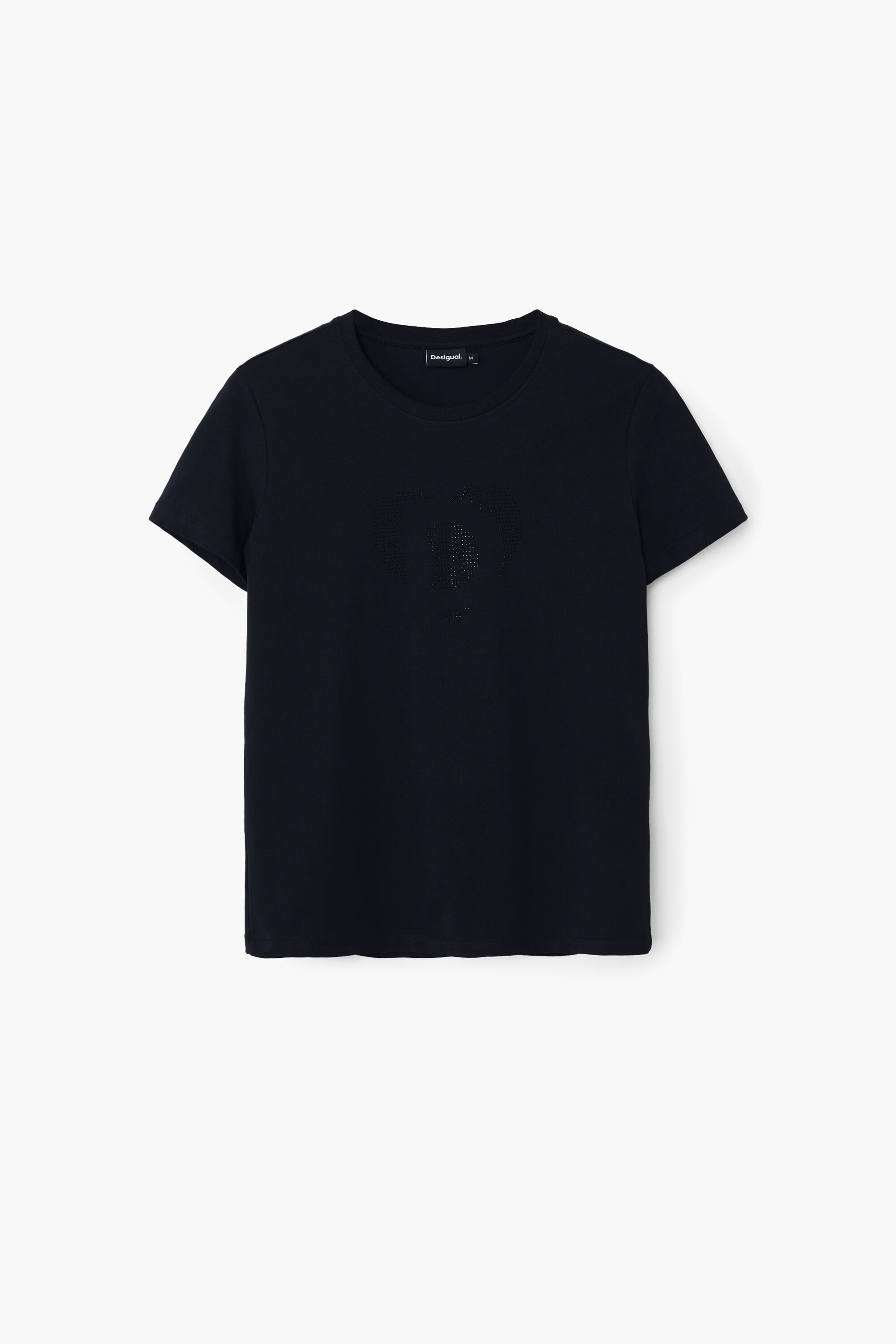 Camiseta Desigual Imagotipo con Estrás para Hombre