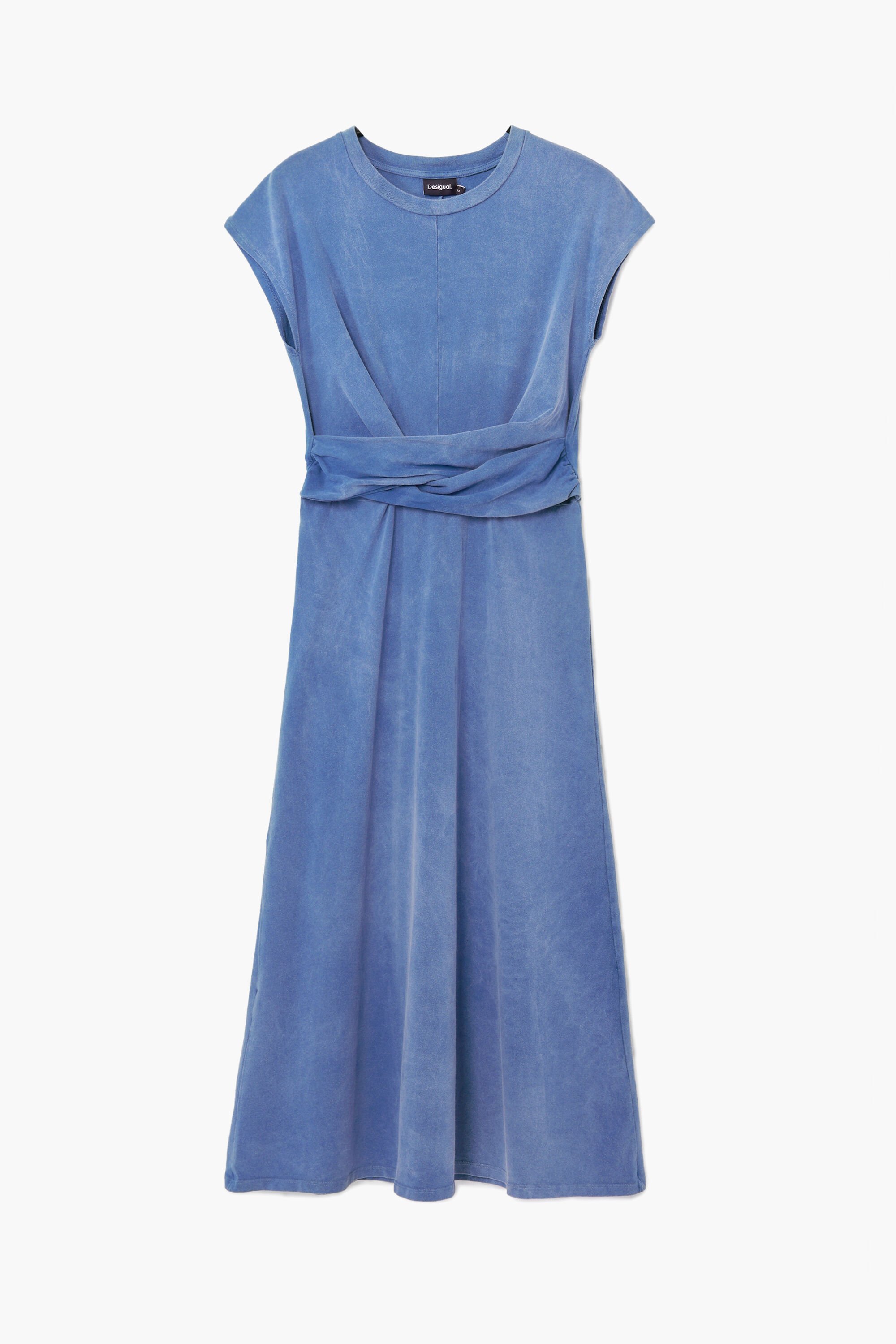 Vestido midi fruncido Desigual
