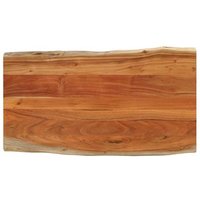 Mesa Rústica Rectangular de Acacia Vidaxl 100x60x2.5 Cm