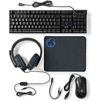 Paquete de Accesorios para Juegos 5 en 1 con Teclado, Ratón y Auriculares