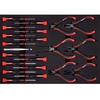 Ks Tools Juego de Destornillador, Alicate y Pinza 21 Piezas