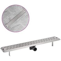 Desagüe Lineal para Ducha 830x140 mm Acero Inoxidable