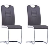 Sillas de comedor de piel sintética (2 unidades)