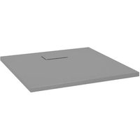 Plato de ducha SMC gris 80x80 cm