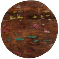 Mesa Redonda de Madera Maciza Reciclada Vidaxl Ø 80 cm