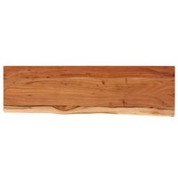 Estantería de Pared Rectangular de Madera de Acacia 110x30x2.5cm