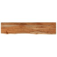 Estante de Pared Rectangular Vidaxl de Madera de Acacia 110x20x3,8cm