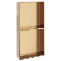 Hornacina Ducha Acero Inoxidable Vidaxl 32x62x9 Cm