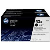 Hp - Pack De Ahorro De 2 Cartuchos De Tóner Original Laserjet 53x De Alta Capacidad Negro