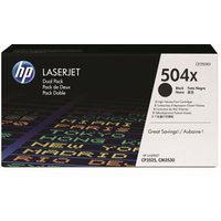 Tóner Hewlett Packard 504X Pack 2 Negro para LaserJet/CP352