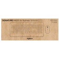 Logitech Signature MK650 Combo para Negocios Teclado y Ratón Inalámbricos RF + Bluetooth Azerty Belga