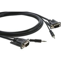 Cable Kramer Micro VGA a VGA (Macho-Macho) con Mini Jack