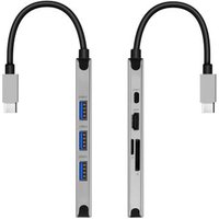 Hub USB-C 8 en 1 con HDMI y Ethernet Swissten