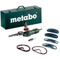 Metabo BFE 9-20 Set Lijadora de Banda en Punta / Caja de Transporte de Chapa de Acero