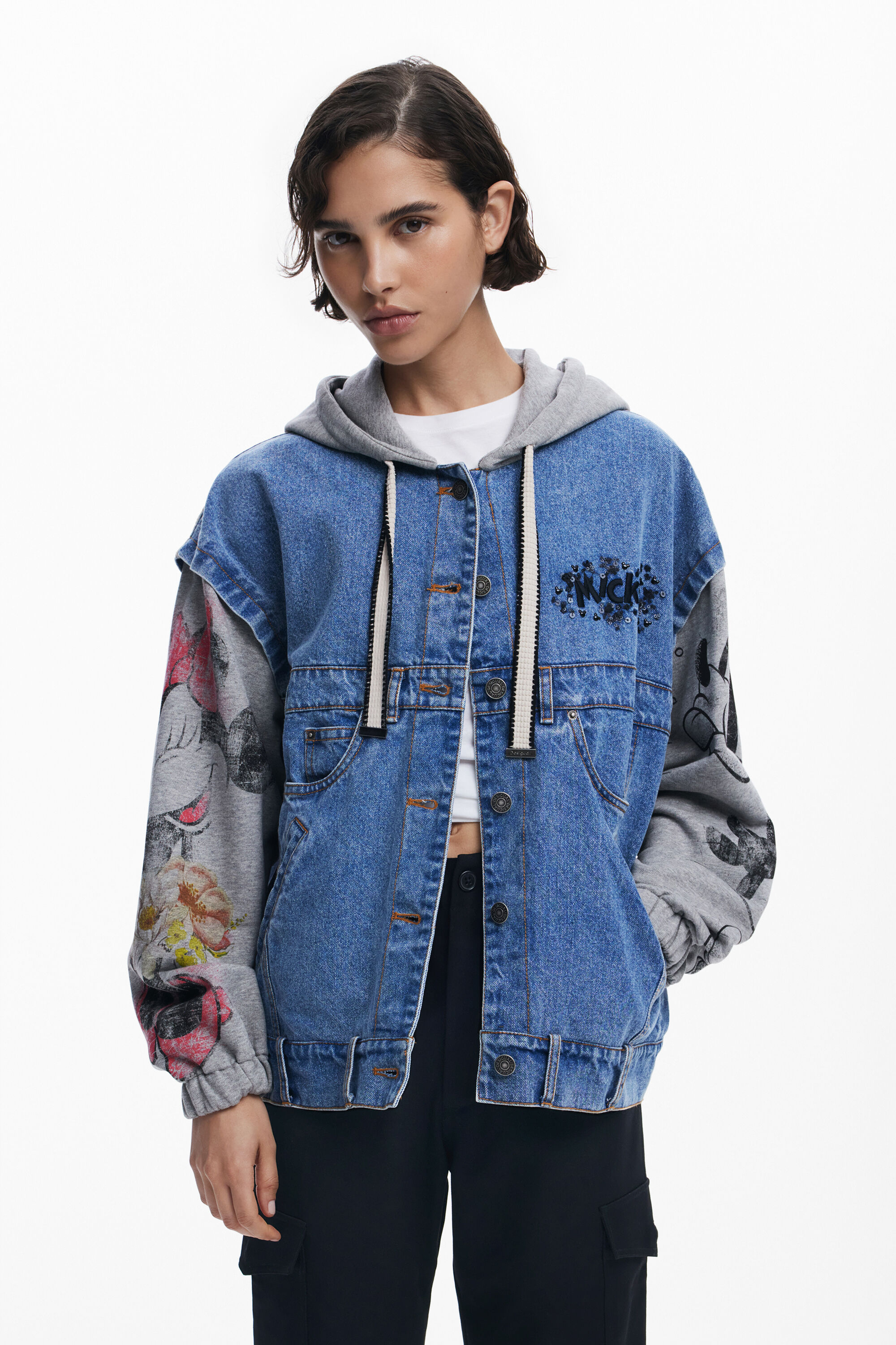 Chaqueta vaquera Desigual Mickey Mouse™ para mujer
