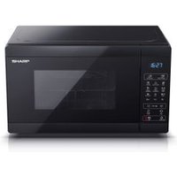Microondas Encimera Sharp YC-MG02E-B con Grill, 20L, 800W