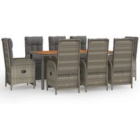 Set Comedor Jardín Ratán Sintético Vidaxl