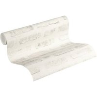 Papel Pintado Livingwalls Pared De Ladrillos Blanco - As-374223