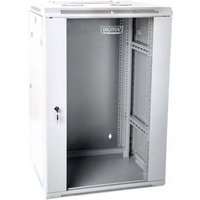 Gabinete de Red para Montaje en Pared de 19" 15U 600x600mm con Puerta de Vidrio